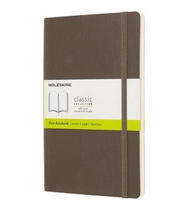 Moleskine Yumuşak Kapak Defter Kahverengi (Çizgisiz - 13x21) - 5536