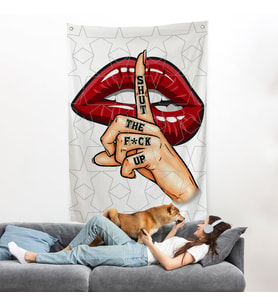 Kapat Çeneni Duvar Örtüsü - Shut The Fuck Up-7780
