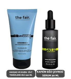 the fair. Hassas ve Kuru Cilt Temizleme Jeli 150 ml ve Kafein Göz Çevresi Serum 30 ml
