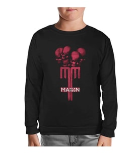 Marilyn Manson - MM Siyah Çocuk Sweatshirt
