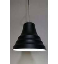 RİOLİGHT RETRO SİYAH İÇİ BEYAZ TEKLİ METAL SARKIT ÇAP:23CM