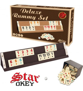 Star Deluxe Ahşap Okey Takımı Okey Takımı 1. Sınıf Okey Seti Piknik Okey Elit Okey Takımı Star Marka