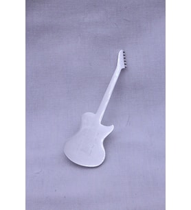Şık Gümüş Gitar Model Broş - Yaka İğnesi Unisex Aksesuar (Çok Renkli)