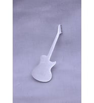 Şık Gümüş Gitar Model Broş - Yaka İğnesi Unisex Aksesuar (Çok Renkli)