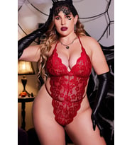 Dantelli Büyük Beden Babydoll Gecelik