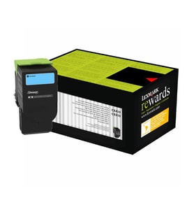 Lexmark 80C8HC0 Toner Orj. - CX410, CX510 Cyan (3K)
