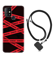 INFINIX Hot 8 9 10 11S Hot 10 Play 10T Kılıf Boyun Askılı Silikon Danger 1372