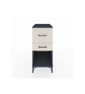 Kronos Komodin 2 Çekmeceli 44x59x96 Antrasit-Aytaşı