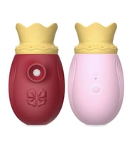 Carmine 2 in 1 Emme ve Dil Simülatörlü? 10 Modlu Şarjlı Su Geçirmez Taç Model Vibratör ????