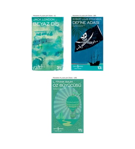 Oz Büyücüsü + Define Adası + Beyaz Diş- 3 Kitap Set - Iş Bankası Özel Set Oz Büyücüsü Kitabı