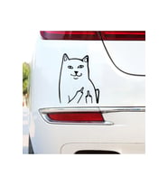 Mizahi Cam Ve Araç Arkası Sticker Siyah 10*8 Cm