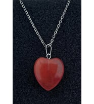 Doğal Taş Kalp Kolye ( Ortalama 2 cm Uzunluk 2 cm Genişlik )
