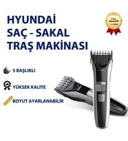 Profesyonel Şarjlı Kablosuz Saç, Sakal, Ense, Tüy Alma 5i 1 Arada Tıraş Makinası