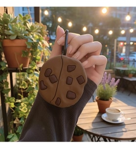 Galaxy Buds 3 Pro Kılıf Karakter Figürlü Kurabiye Koyu Kahverengi, 87005677