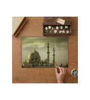 Şeyh Zayed Camii Tasarımı 240 parça Ahşap Puzzle Ahşap Kutuda MP05817