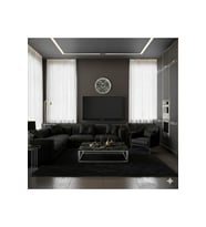 AS TASARIM LAZER NEXUS MODERN DUVAR SAATİ DEKORASYON 45 cm GÜMÜŞ
