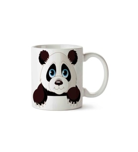 Panda Sevimli Bakış Porselen Kupa Bardak