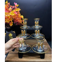 ESBEYCAM ÇAY SETİ (Gold)
