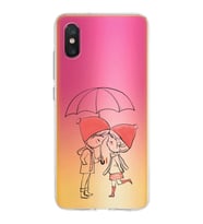 Xiaomi Mi 8 Pro Uyumlu Kapak Aşk Tasarımlı Şeffaf Silikon Kılıf
