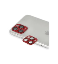 Durukar® iPhone 11 Pro Max Pers Alüminyum Kamera Lens - Kırmızı