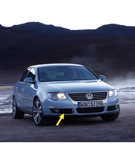 VW Passat B6 2006-2011 Ön Tampon Sağ Sis Farı Kapağı 3C0853666A