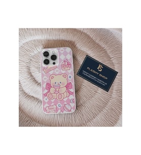 Samsung S23 Uyumlu Cute Baby Bear Tasarımlı Şeffaf Kılıf