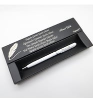 Signator® C521 Slim Beyaz Tükenmez Kalem  İsme Özel Kalem  Hediyelik Kalem (Karışık)