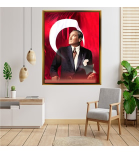 ÇERÇEVELİ ATATÜRK TABLO S186