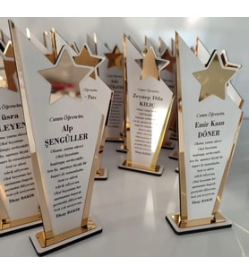 mezuniyet plaket (Gold)
