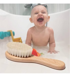 Keçi Kılı Organik Bebek Banyo Tarağı (Çok Renkli)
