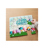 Rengarenk Paskalya Yumurtaları Tasarımlı 24 Parça Ahşap Çocuk Puzzle MPK0273