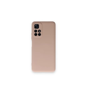 Xiaomi Redmi Note 11t Kılıf Nano İçi Kadife Silikon - Pudra