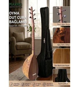 Oyma Dut Ağacı Cura Bağlama ( Kanada Kapak )