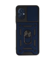 Xiaomi Poco M5 Kılıf Pars Lens Yüzüklü Silikon - Lacivert