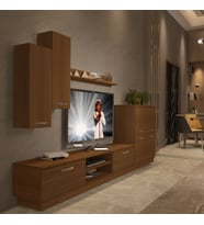 Decoraktiv Eko 6B Mdf Dvd Tv Ünitesi Tv Sehpası - Naturel Ceviz