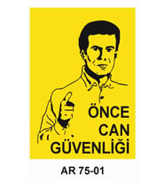 İŞ GÜVENLİĞİ UYARI LEVHASI 1 ADET PVC 21 X 29CM