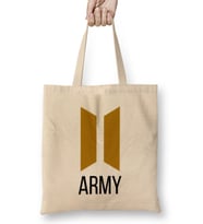 Bts Army Gift LOGIO MERCH Bez Çanta Uzun Saplı