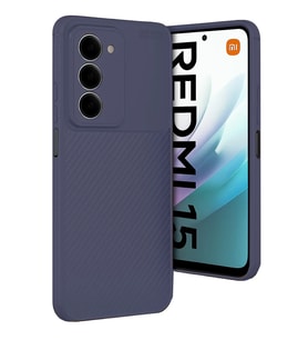 Redmi 15 4G Auto Focus Karbon Kapak - Lacivert