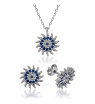 925 Ayar Gümüş Güneşli Nazar Set