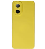 Newface Oppo A38 Kılıf Nano içi Kadife Silikon - Sarı