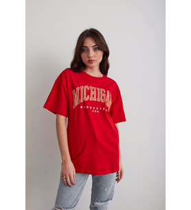 Tasarım Michigan Tasarım Tshirt (STD)