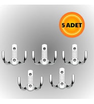 Noktalı Metal Askı Şık Portmanto Askılık Dolap Mobilya Askısı (vidalar Dahil)(5 ADET )