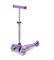 Mini Micro Scooter Deluxe Fairy Glitter LED Purple MMD207