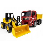 Bruder 02752 MAN Damperli Kamyon ve FR130 Kepçe 02752 Lisanslı
