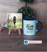 Evin Prensi Fotoğraflı Dekoratif Taş, Kupa Bardak Beyaz Hediye (Model 3)