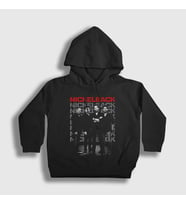 Presmono Unisex Çocuk Siyah Band Rock Nickelback Kapüşonlu Sweatshirt 536357tt