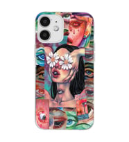 Iphone 12 Uyumlu Aesthetic Vintage Tasarımlı Şeffaf Telefon Kılıfı