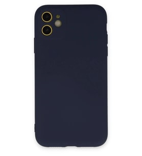 Durukar® iPhone 11 Kılıf Nano içi Kadife Silikon - Lacivert