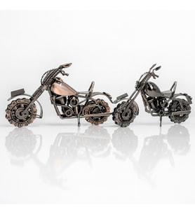 Metal Bilyeli Motor  Dekoratif Masaüstü Model – 28 cm (Karışık)