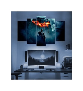 Batman Temalı 5 Parçalı Duvar Tablosu